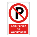 Kein Parken für Wohnmobile