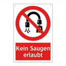 Kein Saugen erlaubt