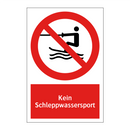 Kein Schleppwassersport