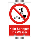 Kein Springen ins Wasser