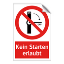 Kein Starten erlaubt