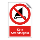 Kein Strandsegeln