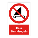 Kein Strandsegeln