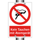 Kein Tauchen mit Atemgerät