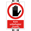 Kein unbefugter Zutritt