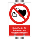 Kein Zutritt für Personen mit Herzschrittmacher