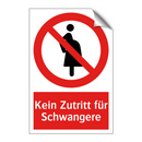 Kein Zutritt für Schwangere