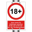Kein Zutritt für Unbefugte zwischen 18.00 und 10.00 Uhr - Art. 461 Strafgesetzbuch