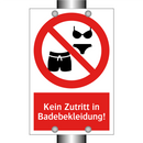 Kein Zutritt in Badebekleidung!