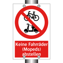Keine Fahrräder (Mopeds) abstellen