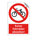 Keine Fahrräder abstellen!