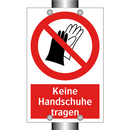 Keine Handschuhe tragen