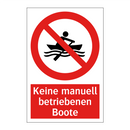 Keine manuell betriebenen Boote