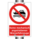 Keine mechanisch angetriebenen Wasserfahrzeuge