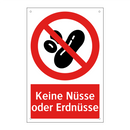 Keine Nüsse oder Erdnüsse
