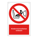 Kindersitzinstallation verboten
