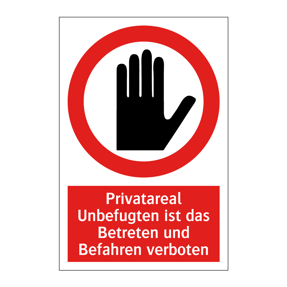 Kauf Zutritt Während Des Betriebs Verboten Schild | | DE-P8673