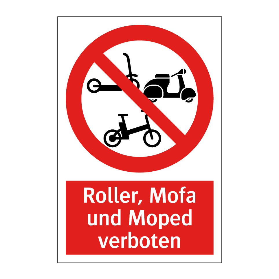Mofa Verboten Schild