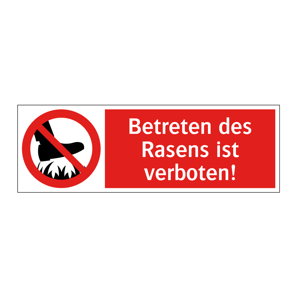 Kauf Betreten des Rasens ist verboten! schild DEP6785