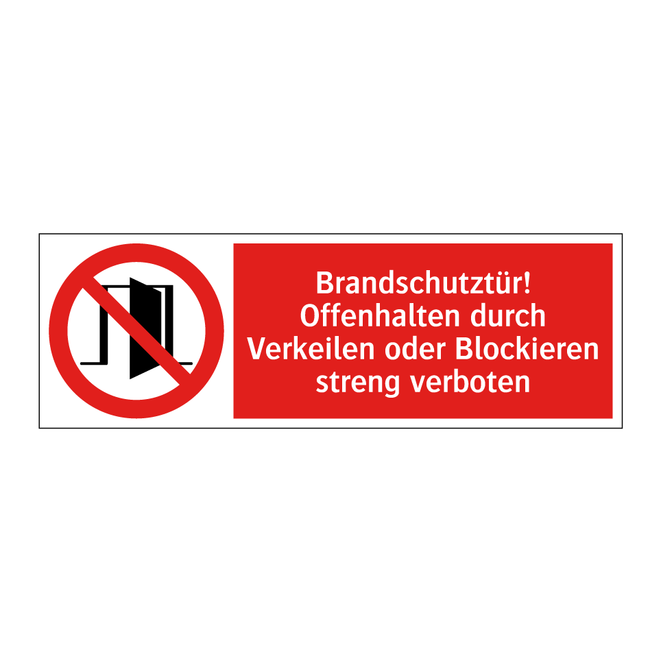 Kauf Feuerschutztür Offenhalten durch Keile oder Blockieren verboten Kauf Feuerschutztür Offenhalten durch Keile oder Blockieren verboten