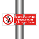 Hauptschalter des Feuerwehrlifts nicht ausschalten