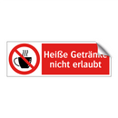 Heiße Getränke nicht erlaubt