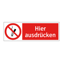 Hier ausdrücken