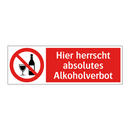 Hier herrscht absolutes Alkoholverbot
