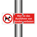 Hier ist das Ausführen von Hunden verboten