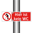 Hier ist kein WC