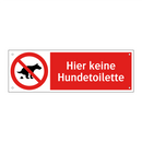Hier keine Hundetoilette