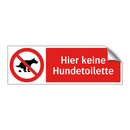 Hier keine Hundetoilette