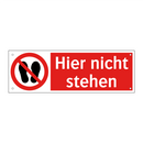 Hier nicht stehen