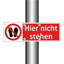 Hier nicht stehen
