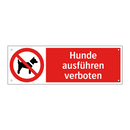 Hunde ausführen verboten