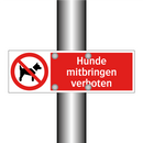 Hunde mitbringen verboten