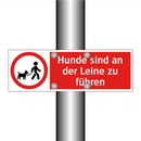 Hunde sind an der Leine zu führen