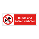Hunde und Katzen verboten