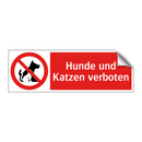 Hunde und Katzen verboten