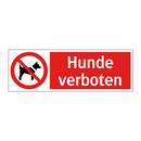 Hunde verboten