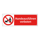 Hundeausführen verboten