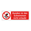 Hunden ist das Schwimmen nicht erlaubt