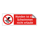 Hunden ist das Schwimmen nicht erlaubt