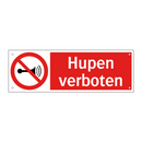 Hupen verboten