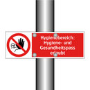 Hygienebereich: Hygiene- und Gesundheitspass erlaubt