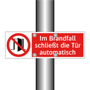 Im Brandfall schließt die Tür automatisch