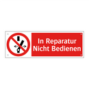 In Reparatur Nicht Bedienen