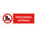 Inlineskates verboten