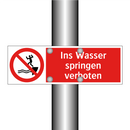 Ins Wasser springen verboten