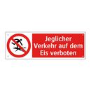 Jeglicher Verkehr auf dem Eis verboten
